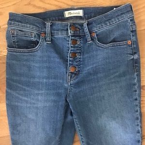 Madewell Button fly skinny jeans (stretch) size 28